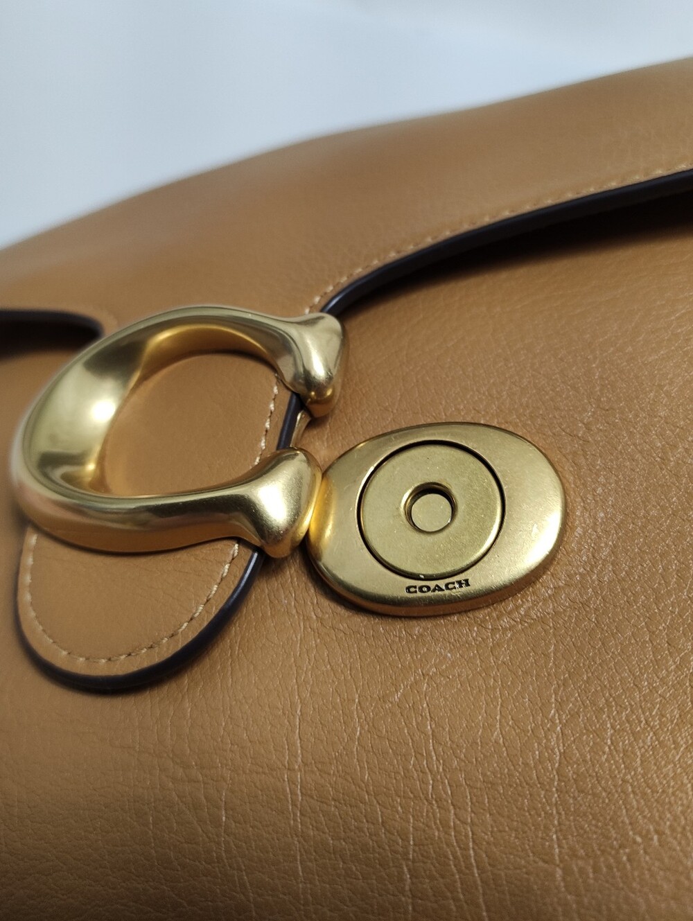 Coach CY919 Chain Tabby Shoulder Bag Honey Brown - Picture 11 of 16